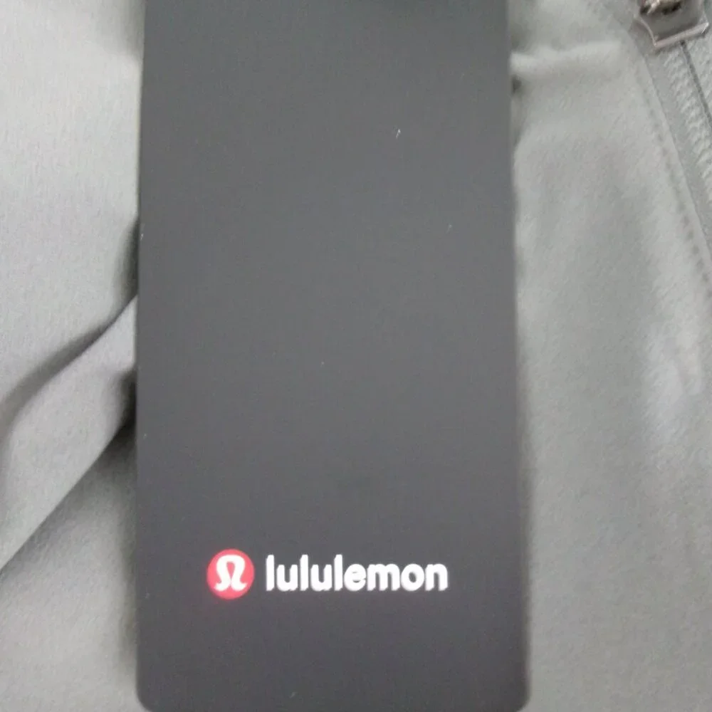 New Men's Lululemon ZEROED IN TRACK JACKET M Grey Sage Willow Leaf Green Grey - Picture 10 of 10